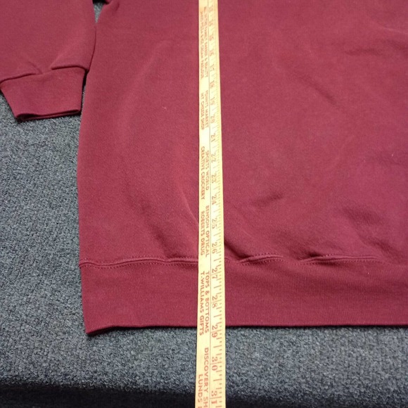 VINTAGE Voyager School Sweater Maroon 2XL XXL Santee Heavyweight USA Made - Picture 4 of 8